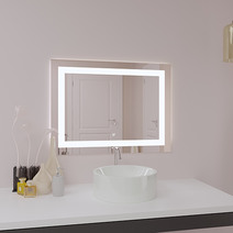 Зеркало SANTREK HOME с LED подсветкой "ПРЕСТИЖ" 900х600мм (горизонтальное)