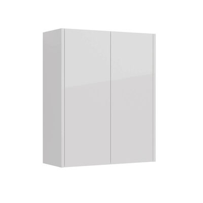 Шкаф Lemark COMBI 60 см подвесной, 2-х дверный, цвет корпуса, фасада: Белый глянец LM03C60SH