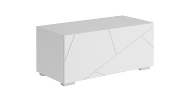 Гранж Тумба ТМ-001 (Д.900, напольная) Корпус - Белый (Шагрень)  Фасад МДФ - матовая Белый Софт  ЧШ876 (2 места)