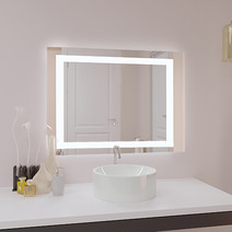 Зеркало SANTREK HOME с LED подсветкой "ПРЕСТИЖ" 1000х800 мм (горизонтальное)