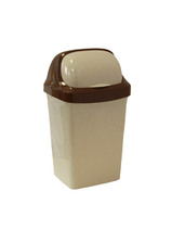 Контейнер для мусора РОЛЛ ТОП 15 л Беж. мрамор 27х23,5х48,8 ("М-пластика") (М 2466)