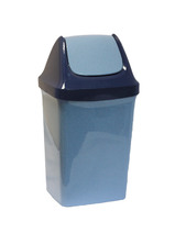 Контейнер для мусора СВИНГ 50 л мрамор 40,1х35х73,3 ("М-пластика") (М 2464)