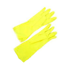 Перчатки резиновые VETTA желтые L 447-006