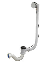 А-2308 Сифон для ванны (обвязка) ОРИО 1 1/2"х40, S -тип, с переливом (полуавтомат, латунь)
