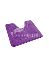 Коврик д/туалета SHAHINTEX ЭКО 60х50 фиолетовый (61) (арт.864638)