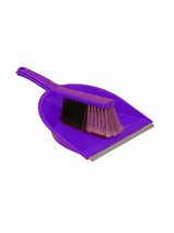 Щетка-сметка и совок с резинкой СТАНДАРТ 32х23х8 Фиолетовый ("М-пластика") (М 5173)