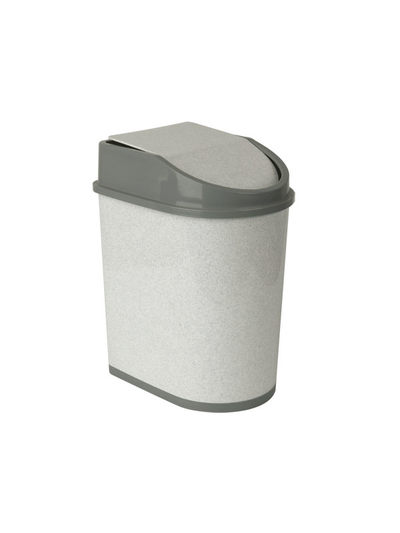 Контейнер для мусора 5 л мраморный 17х22х28 ("М-пластика") (М 2480)