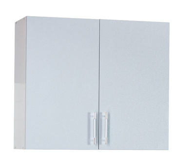 Шкаф для посуды 80 серебристый металлик (с сушкой) фасад МДФ SANTREK HOME
