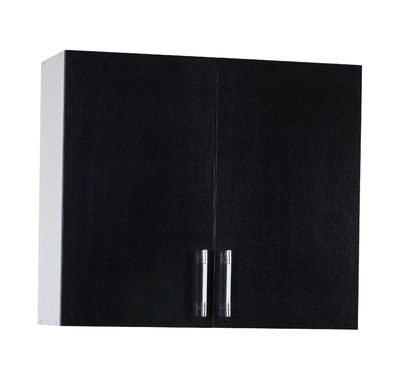 Шкаф для посуды 80 черный металлик фасад МДФ SANTREK HOME