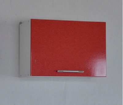 Шкаф хлебница 60 красный металлик фасад МДФ SANTREK HOME