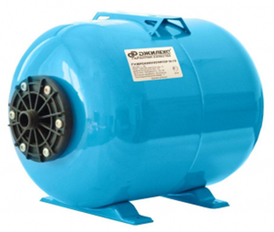 Гидроаккумулятор Джилекс ГП 14 горизонтальный (пластиковый фланец, синий)