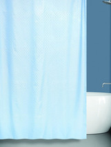 Штора для ванн BATH двойная "Пузырьки" 180х200 голубой (babl032) 