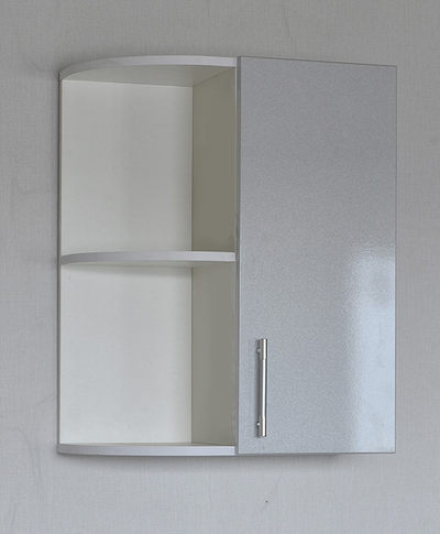 Шкаф торцевой серебристый металлик фасад МДФ (300*550) SANTREK HOME