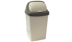 Контейнер для мусора РОЛЛ ТОП 9 л Мраморный 22,8х19,9х41,1 ("М-пластика") (М 2465)