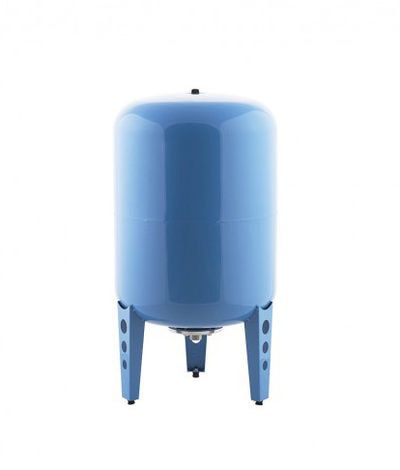 Гидроаккумулятор Джилекс В 150 вертикальный (стальной фланец, синий)