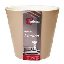 Горшок для цветов London 230 мм, 5л молочный шоколад ING6206МШОК РАСПРОДАЖА