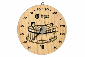 Термометр "Удовольствие" 16х16х2,5 см для бани и сауны / 18005