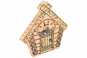 Термометр "Парилочка" 17х16х2,5 см для бани и сауны "Банные штучки" / 18044