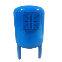 Гидроаккумулятор SANTREK AQUA 50л вертикальный с площадкой, G1", ПЛАСТ.ФЛАНЕЦ синий
