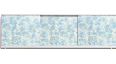 Экран под ванну "Оптима" 1,5 м пластик (НП (Н13- Голубые блики)) Alavann