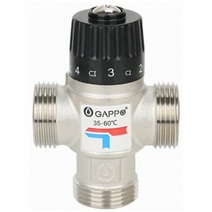 Термосмеситель 3-ход. 1" GAPPO (35-60 гр.) G1442.06