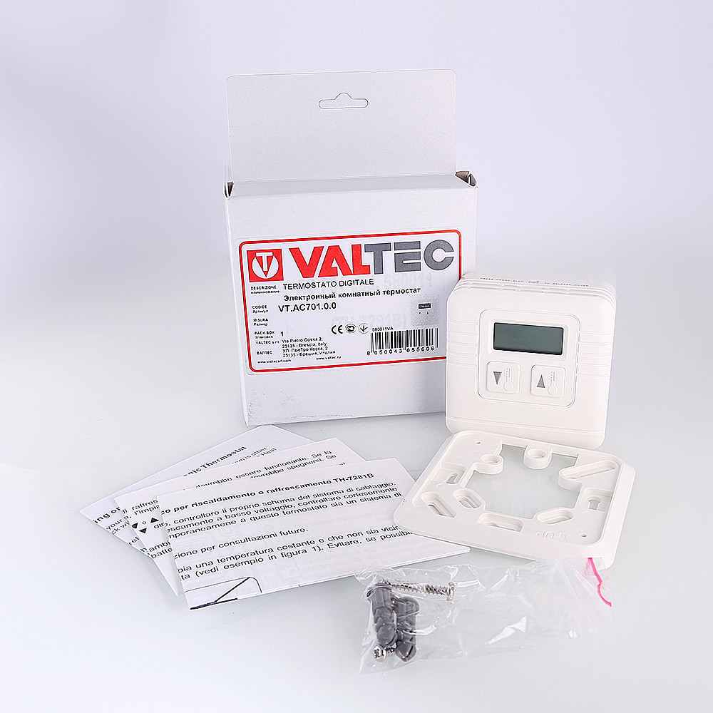 Электронный комнатный термостат VALTEC VT.AC701.0.0