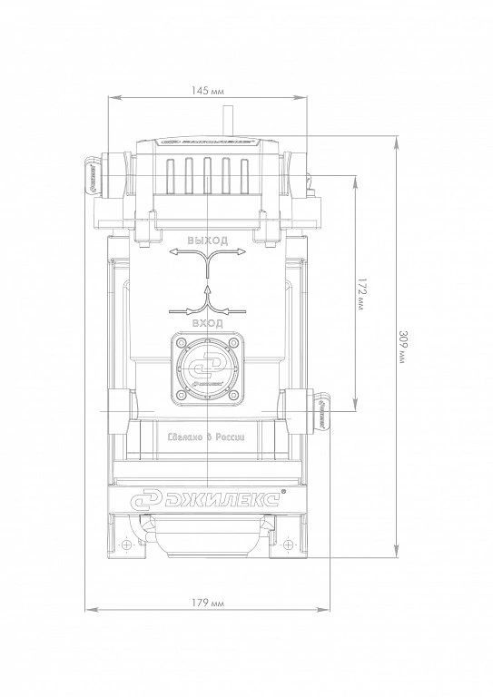Насос-автомат ДЖИЛЕКС Комфорт Про 25/16 (0,26 кВт, 25 л/мин, глубина всасывания 7 м, выс. подъема 16 м, пластик. корп.)