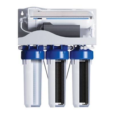 Фильтр проточный Барьер ПРОФИ Осмо 600, 4 ступени (в комплекте: кран, насос для повышения давления) Н151Р17