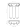 Фильтр проточный Барьер ЭКСПЕРТ Жесткость х2  3 ступени под мойку с краном Н291Р01