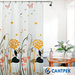 Приблизьте весну новыми шторками для ванной Zalel в цветочной и морской расцветках