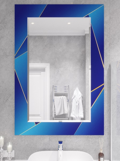 Зеркало SANTREK HOME (фотопечать) "Лазурит" 550х800мм (прямоугольное)