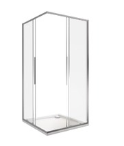 Душ.ограждение GOOD DOOR IDEA CR-80-C-CH Г-образное, стекло Прозр 6мм профиль хром (без поддона и автослива) ***