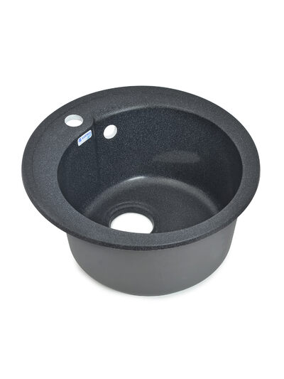 Мойка SANTREK AQUA PRO ROUND SA-R450 D=443 мм, круглая (графит-309) (+сифон)