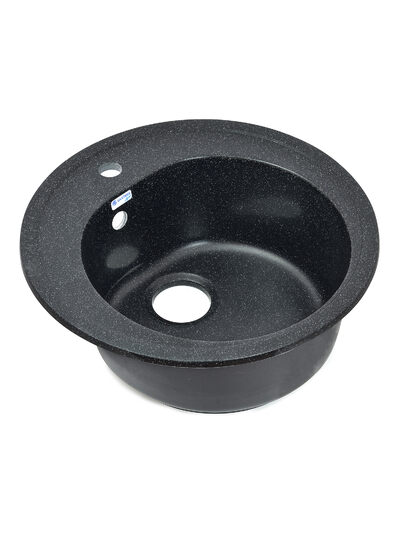 Мойка SANTREK AQUA PRO ROUND SA-R510 D=510 мм, круглая (черный-308) (+сифон)