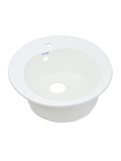 Мойка SANTREK AQUA PRO ROUND SA-R510 D=510 мм, круглая (иней-321) (+сифон)