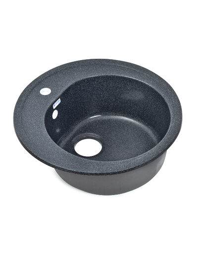 Мойка SANTREK AQUA PRO ROUND SA-R510 D=510 мм, круглая (графит-309) (+сифон)
