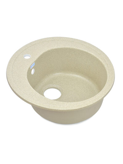 Мойка SANTREK AQUA PRO ROUND SA-R510 D=510 мм, круглая (песок-302) (+сифон)