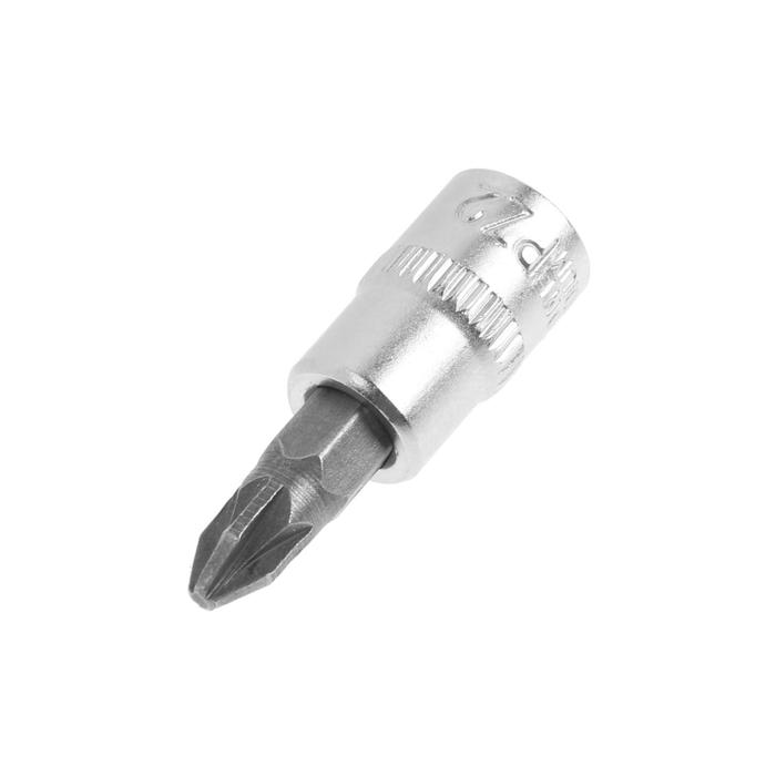 Головка с битой ТУНДРА, под квадрат 1/4", PZ2, CrV 1123588