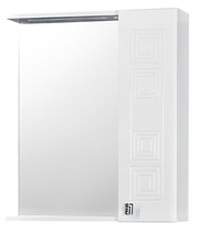 Зеркало SANTREK HOME "Греция-50" (Белый) с подсветкой Правый 500х720х166 Зеркало SANTREK HOME "Греция-50" (Белый) с подсветкой Правый 500х720х166