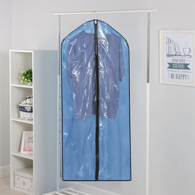 Чехол для одежды Доляна, 60×137 см, полиэтилен, цвет синий прозрачный 2493636