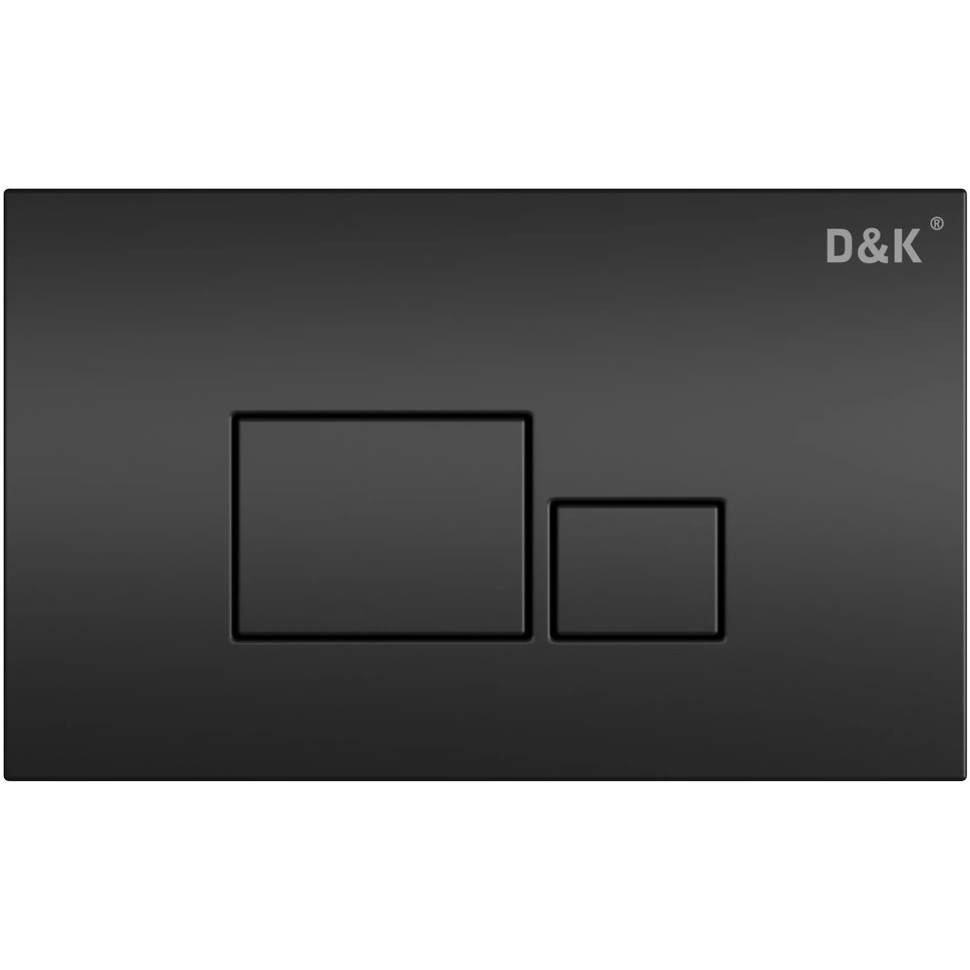 Клавиша смыва D&K Quadro DB1519025, черный