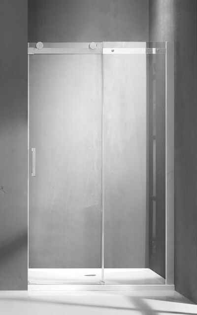 Душевое ограждение SANTREK AQUA Evo-DF-1100-C-Chrome 1100*1950 Прямое, стекло Прозр. 8мм, профиль Хром