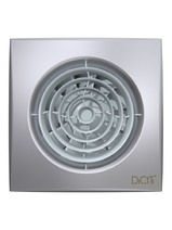 Вентилятор ERA DICITI D100 AURA 4C gray metal канальный осевой вытяжной с обратным клапаном, декоративная решетка (серый)