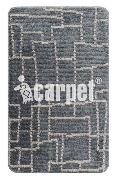 Коврик АРТ icarpet «Модерн» 60х100 серый с бисквитным 7