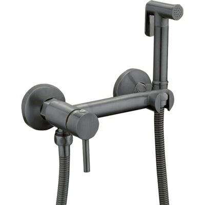 7503-9 Гигиенический душ Frap со смесителем (оруж сталь)