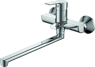 Смеситель для ванны с длинным поворотным изливом RUSH Victoria (VI7135-16), (хром)