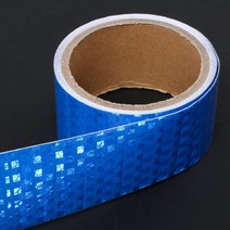 Светоотражающая лента TORSO, самоклеящаяся, синяя, 5 см х 3  м 4330995