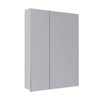 Шкаф зеркальный Lemark UNIVERSAL 60х80 см 2-х дверный, цвет корпуса: Белый глянец LM60ZS-U