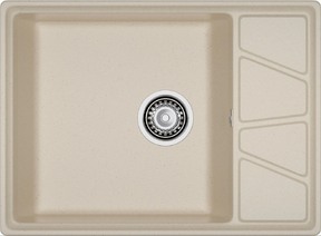 Мойка GRANFEST GF-V--680L чаша+крыло 680*500мм (кашемир)