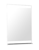Зеркало "КУПЕР Лофт-60" белый мрамор/белый, 598х1000х120